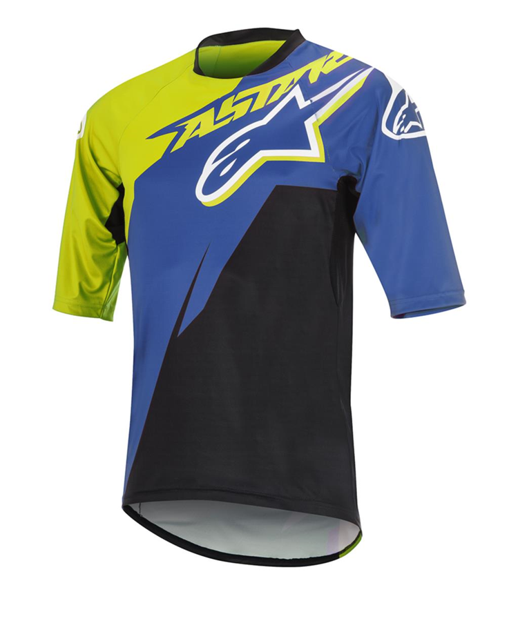 MAILLOT ALPINESTARS SIGHT CONTENDER MANGA CORTA AZUL ROYAL AMARILLO L